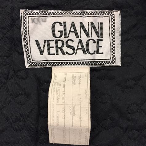 vintage versace production date|vintage gianni Versace label.